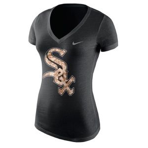 Women's Nike Chicago White Sox Camo Logo Tee